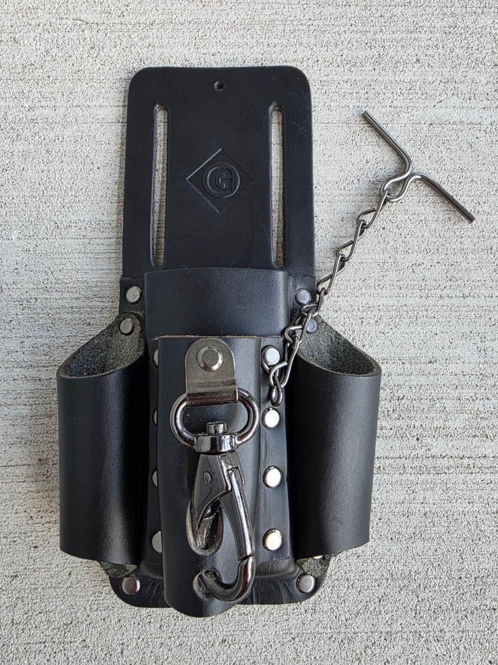 Greenlee 0258-14 Leather Tool Pouch Electrician Lineman Belt Holster